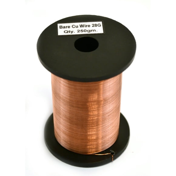 Chromium Resistance Wire 250ft Reel 24 Gauge SWG 0.022" Dia. 23/24 AWG